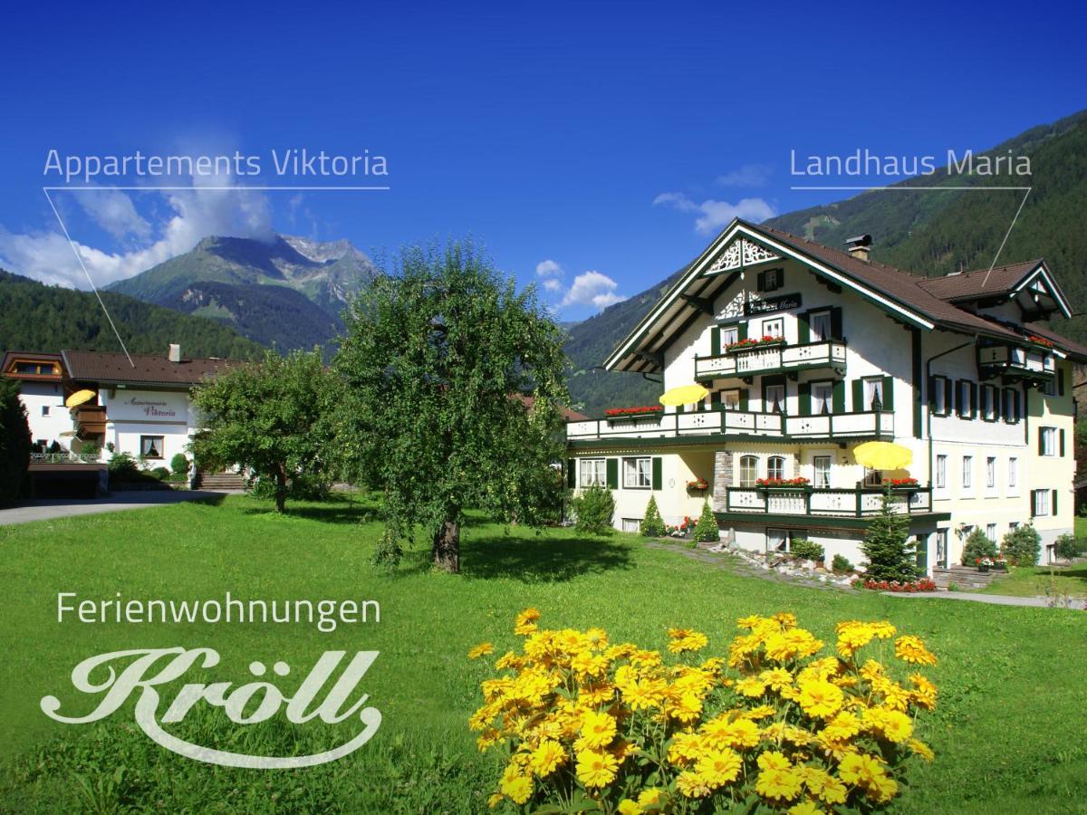 Ferienwohnungen Kröll - Appartements Viktoria und Landhaus Maria Mayrhofen Exterior foto