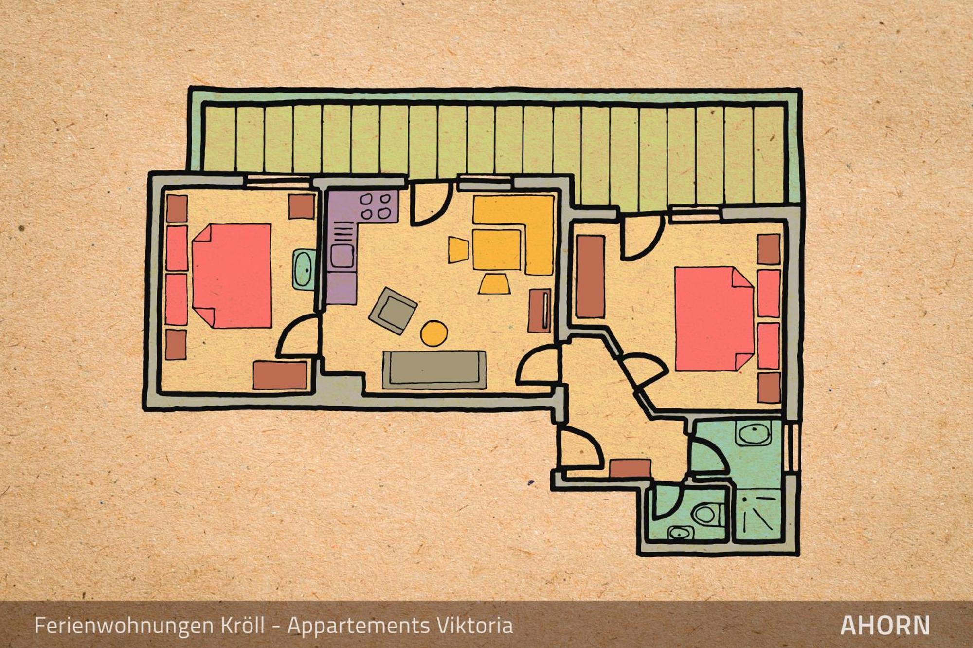 Ferienwohnungen Kröll - Appartements Viktoria und Landhaus Maria Mayrhofen Zimmer foto