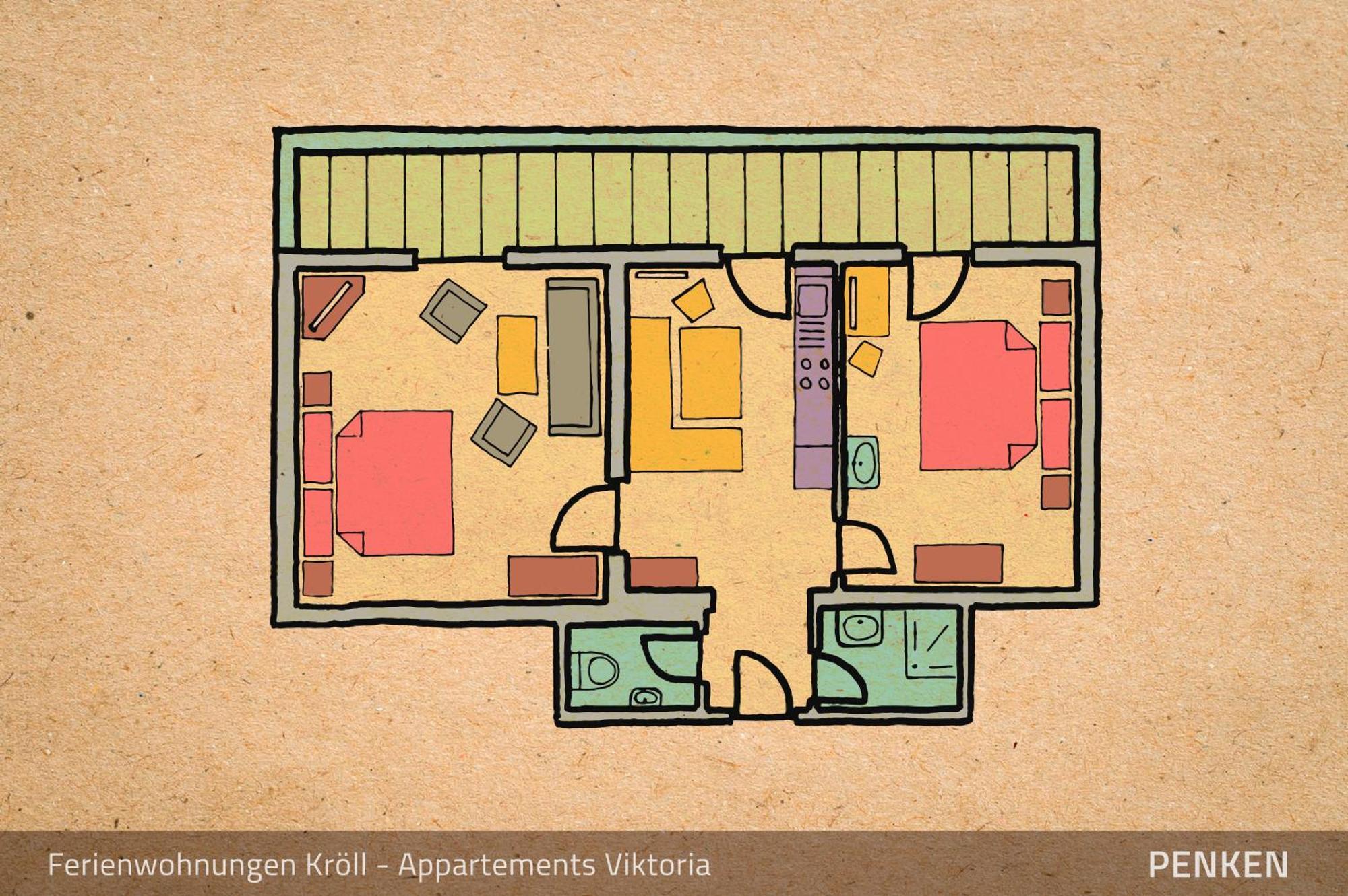 Ferienwohnungen Kröll - Appartements Viktoria und Landhaus Maria Mayrhofen Zimmer foto